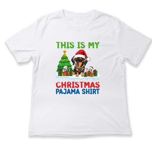 This is my Christmas pajama shirt, kutyás alvós póló, Karácsony