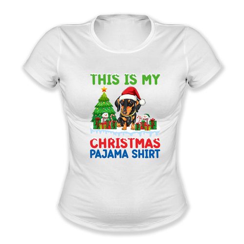This is my Christmas pajama shirt, kutyás alvós póló, Karácsony