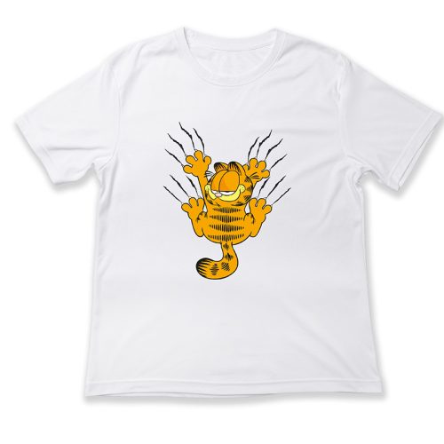 Garfield háttal karommal csúszik