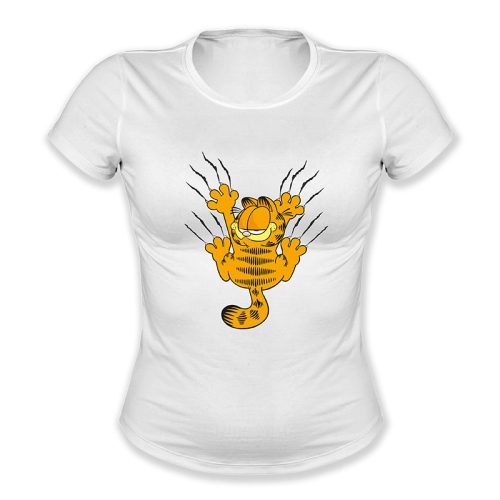 Garfield háttal karommal csúszik