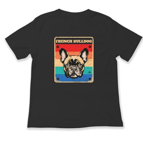 French bulldog, retró