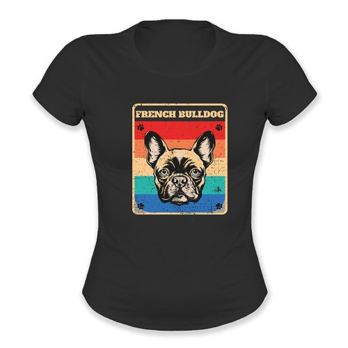 French bulldog, retró