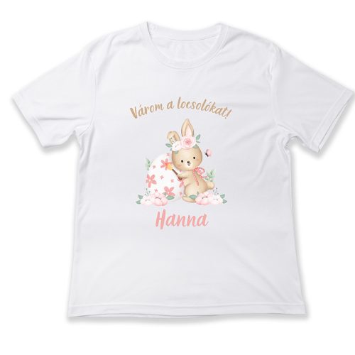 Várom a locsolókat, nyuszi, Hanna, Húsvét