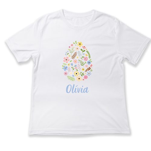 Tojás alak, virágos, Olívia, Húsvét