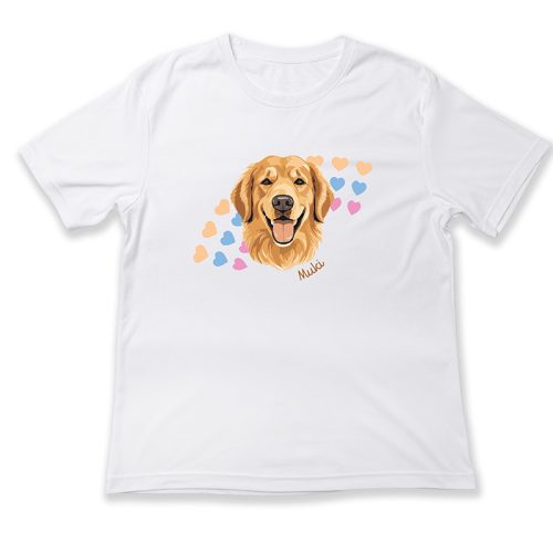 Golden retriever, szívecskés, Muki
