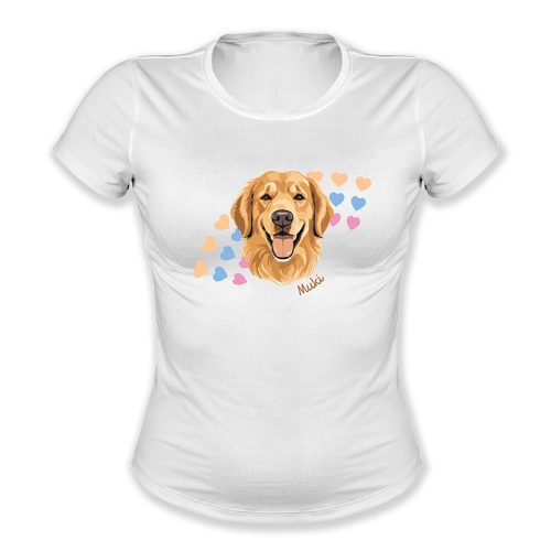 Golden retriever, szívecskés, Muki