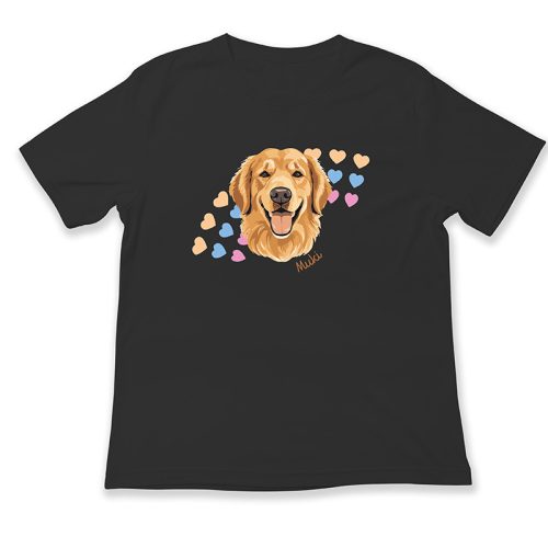 Golden retriever, szívecskés, Muki