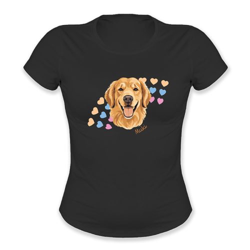 Golden retriever, szívecskés, Muki